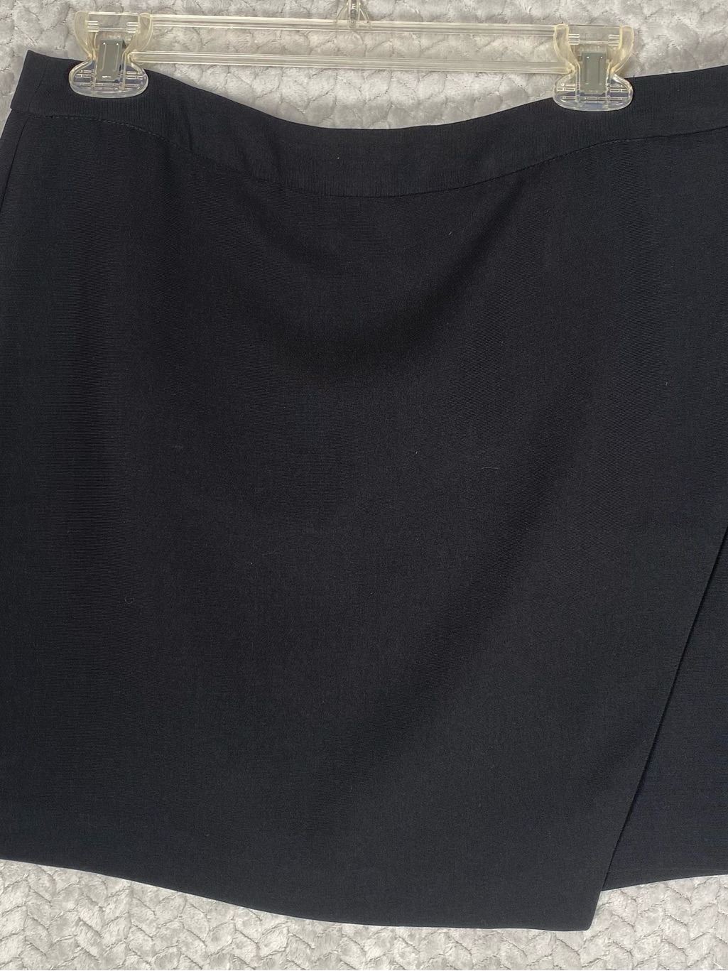 Nwt Banana Republic Black Asymmetrical Faux Wrap Envelope Skirt Skort Size 14